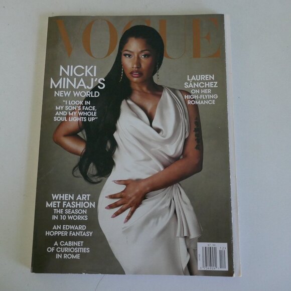 Vogue fashion magazine December 2023 featuring Nikki Minaj - Picture 1 of 1